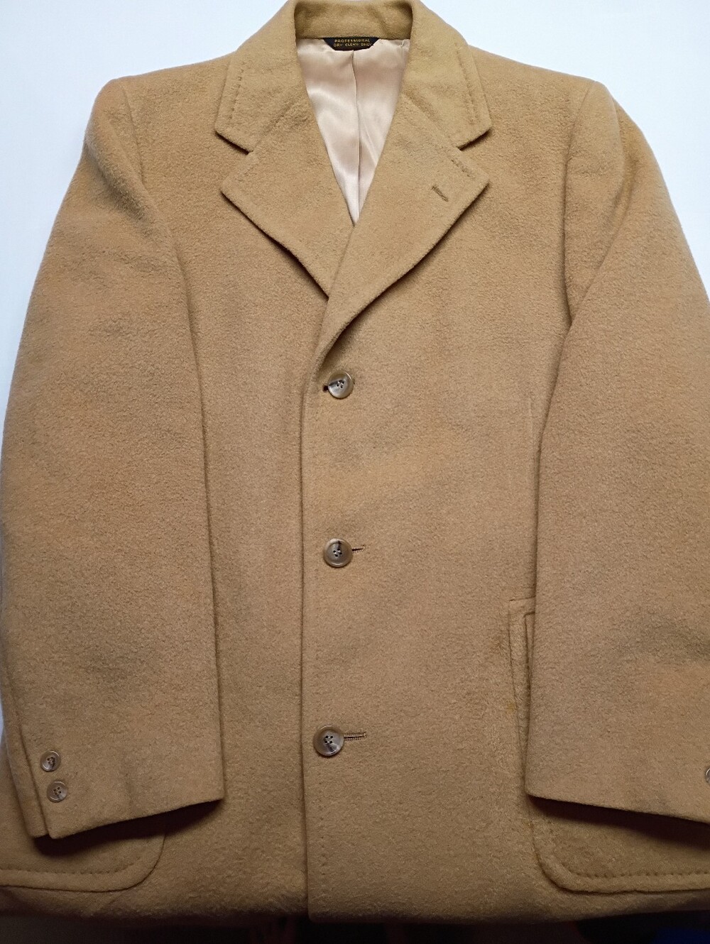 60's "Camel Hair" Vintage Overcoat Made In USA - Picture 2 of 15